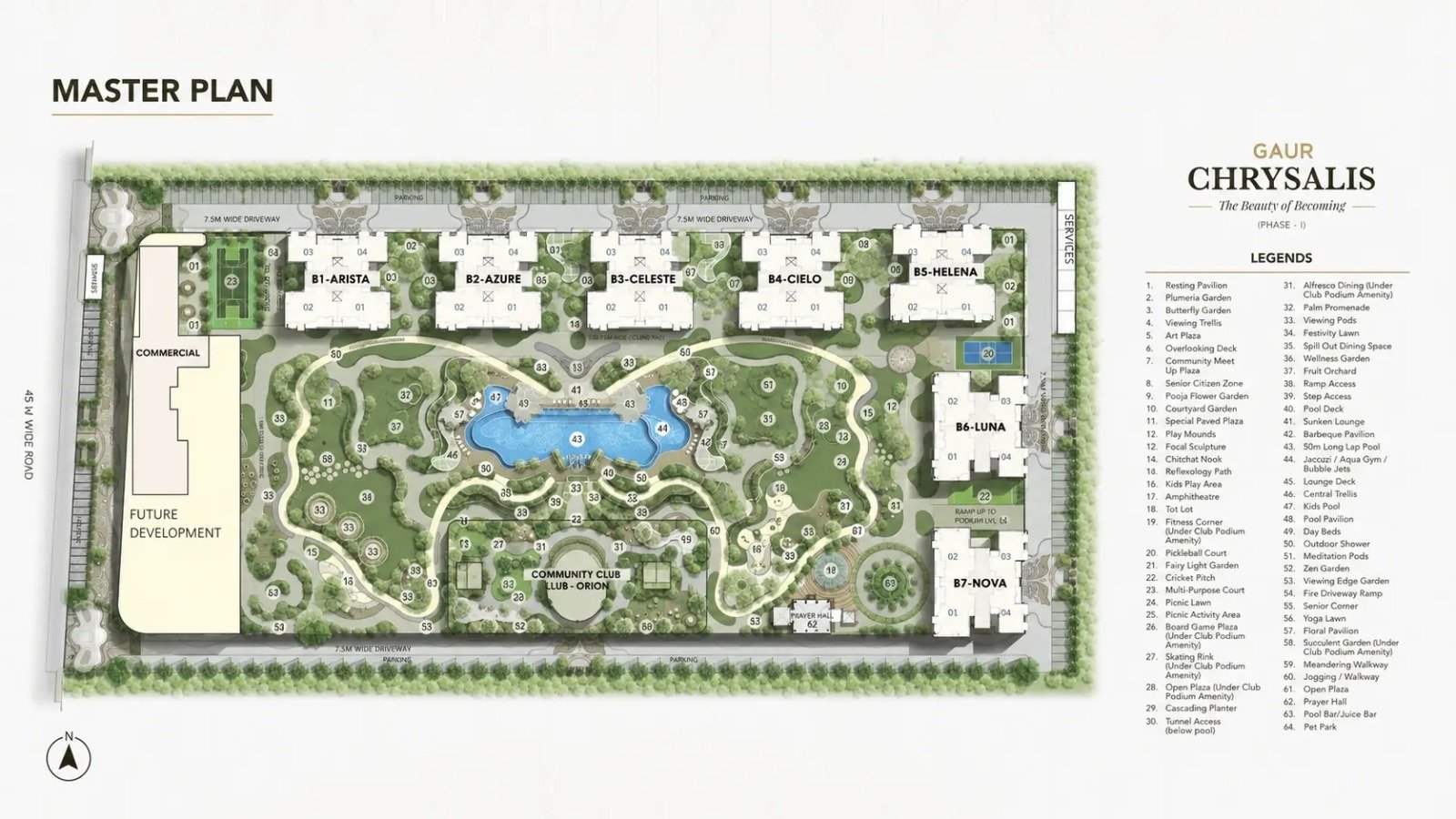Gaur Chrysalis Site Plan